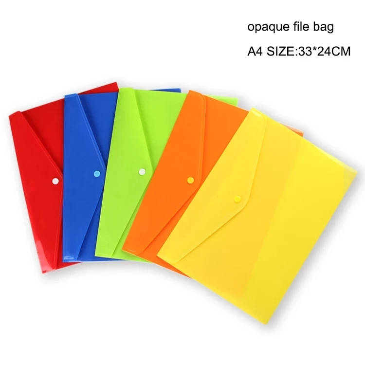 Transparent PVC Envelope Binder Pocket A4 bag plastic document bag file folder