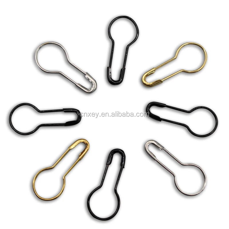 clothing hang tag pins 2.2cm length COPPER gold black safety pins for Garment tag pin