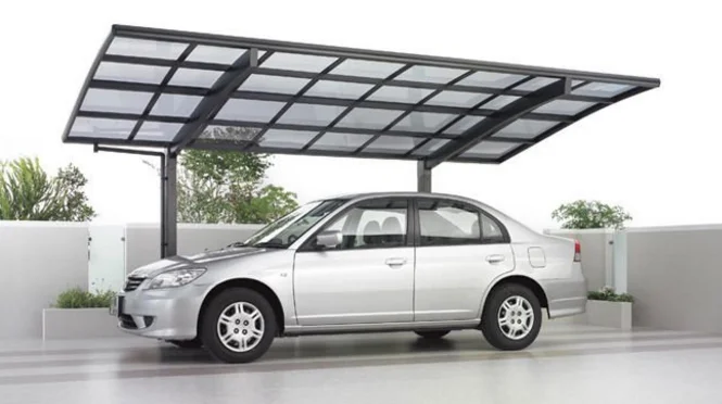 Aluminium Sunshading Carport for Park High Grade Easy DIY Elegant Aluminium/Solid PC Home Car port