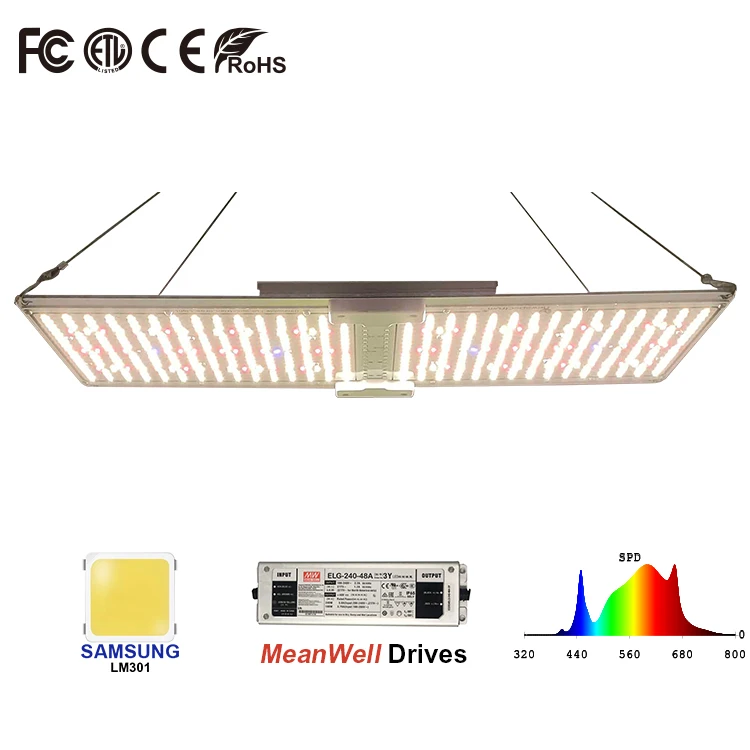 Smart Control Grow Light 240W 730nm LED Board Full Spectrum Chips For Vertical Farm Hydroponic LED Grow Light