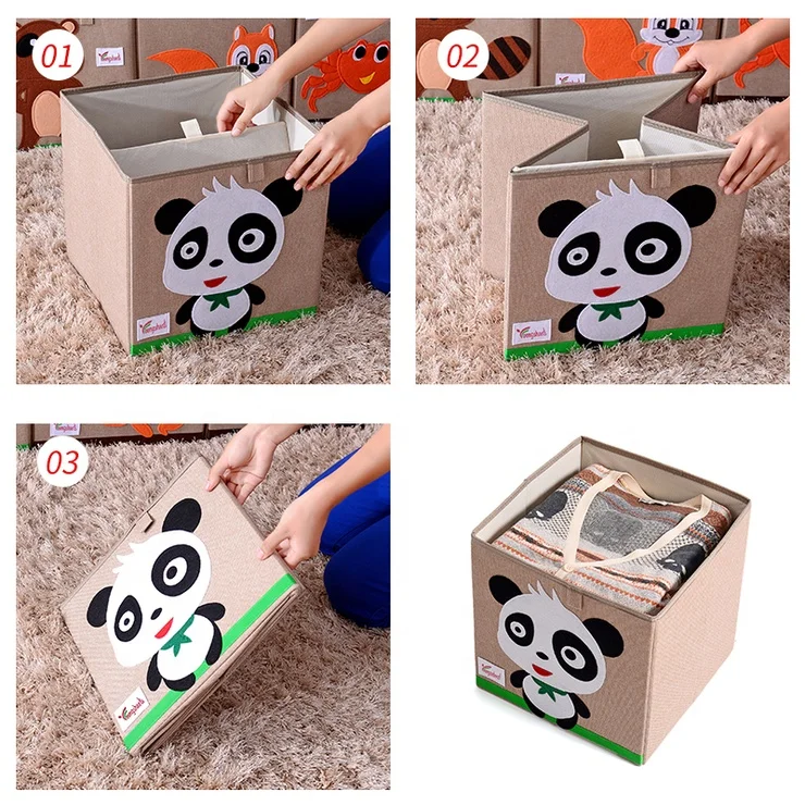 Competitive Wholesale Prices Kids Toy Organizer And Storage Bins Sewn Fabric Cube Storage Box