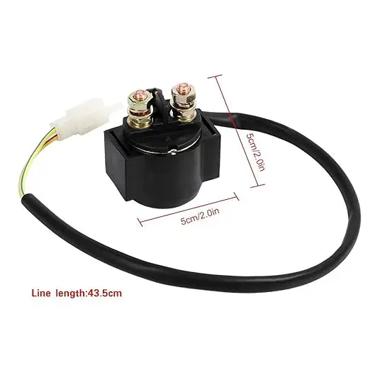 Motorcycle Motorbike ATV Pit Bike Starter Relay Solenoid Switch for Scooter ATV Dirt Bikes Go Kart