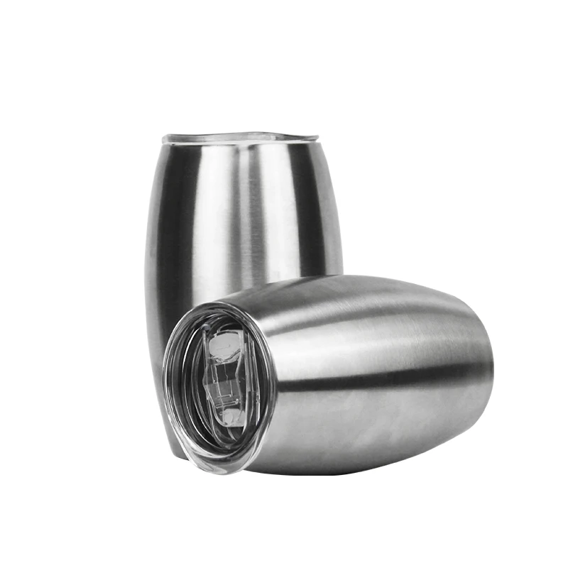 USA Warehouse Stocked 15oz 20oz 25oz Footy Tumbler Cups 304 Stainless Steel Football Shape Coffee Tumbler with Lids and Straws