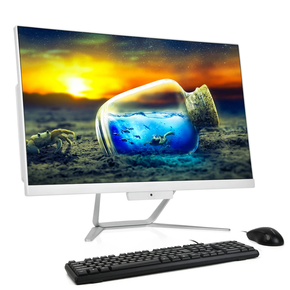 Hot Selling 22 Inch IPS 1920*1080P Monoblock Computer CPU i5 3th Gen RAM 4GB SSD 128G Business Office All In One PC Computer