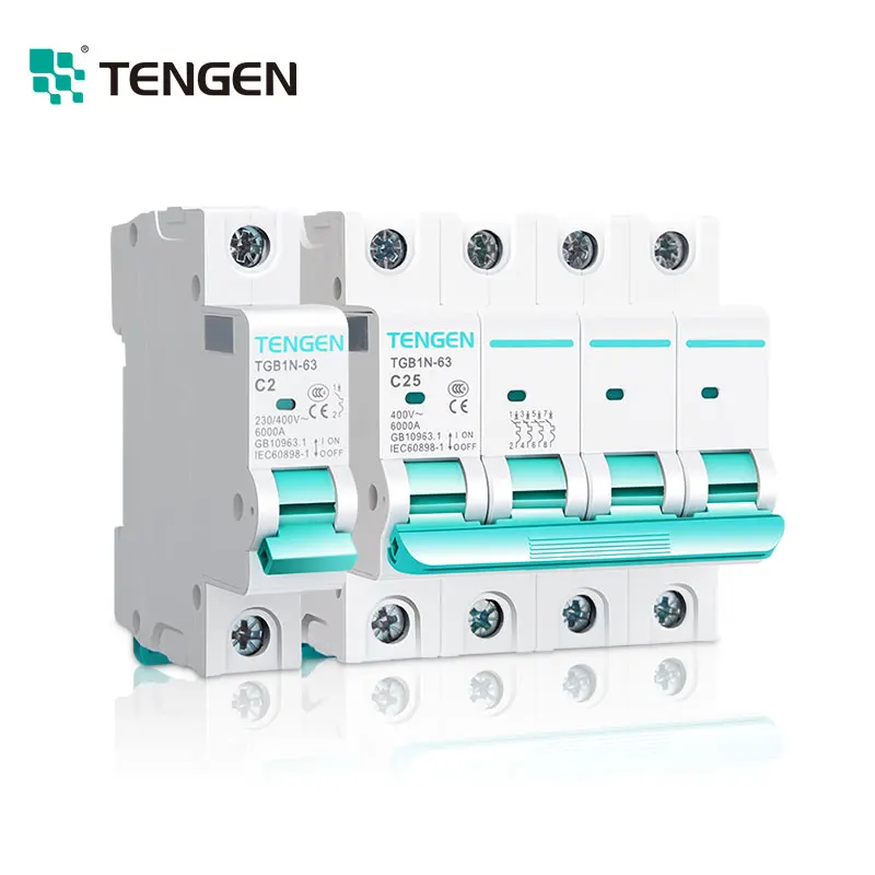 TENGEN C63 4 pole 36amp 63amp 100amp 800amp mcb thermal circuit breaker price