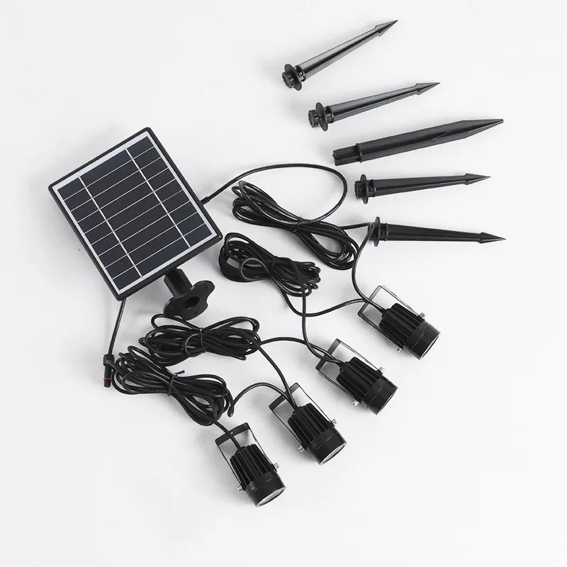 Drop shipping adjustable waterproof ip54 home hotel solar garden lamp landscape outdoor decorative led lawn light 1.7v