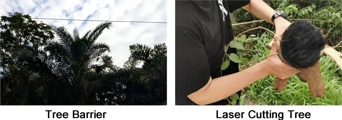 300W Long Range Fiber Laser Barrier Clearing Device for Power Grid Removing Hangings, Bird Nests, Tree barriers, Ice