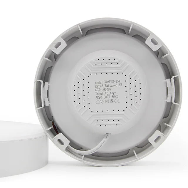 2 in1 LED panel light plastic surface ceiling frame kit round backlight 22w 15w 9w led recessed panel light