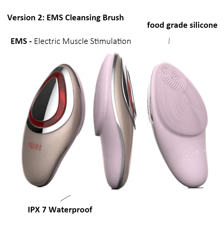 Custom Rechargeable Beauty Personal Care Deep Cleansing Mini Waterproof Wireless Sonic Electric Silicone Face Cleaning Brush