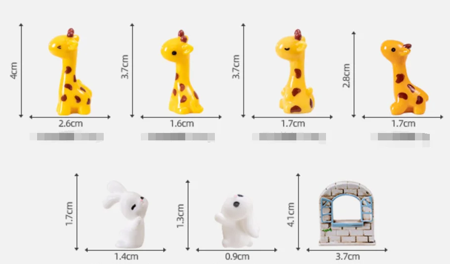 animal toys small statue nordic decoration home decor modern resin deer figurine rabbit fairy window