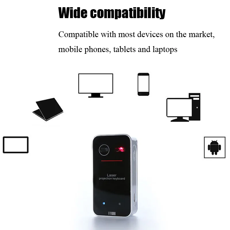 OEM/ODM wholsale mini Portable BT Virtual Laser Keyboard Wireless Projector Keyboard with Mouse Function