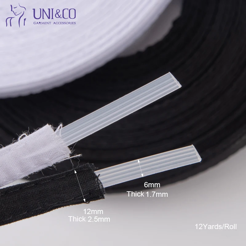 Wholesale Garment Accessory PP Plastic Bra Bone And Corset Fabric Covered Cotton Boning