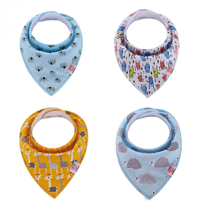 INS hot custom bibs best quality organic cotton bibado bib set dribble drool feeding training waterproof apron baby bandana bibs