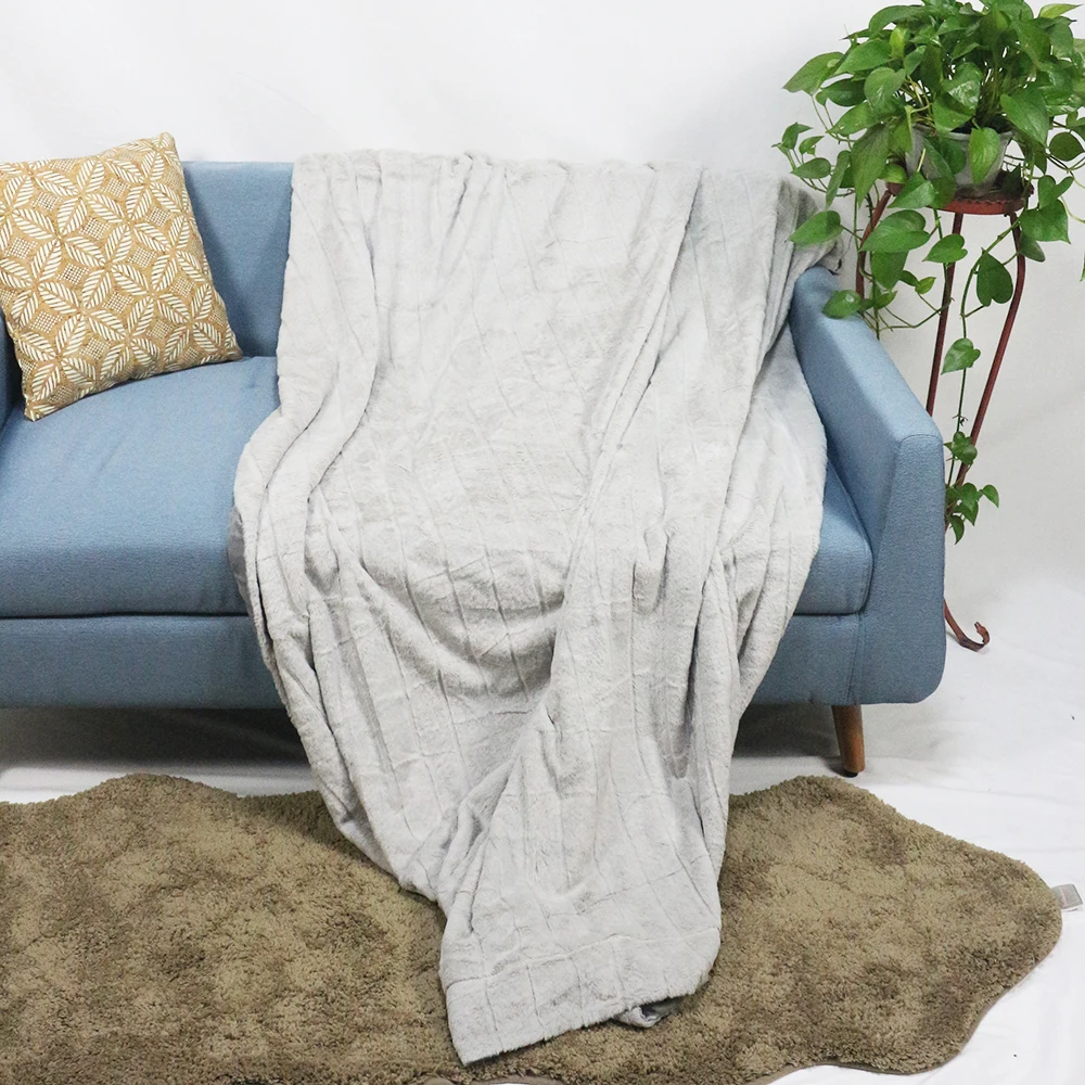 
China cheap buy fleece bed blankets winter polyester super soft 100 wool fake fur blanket 