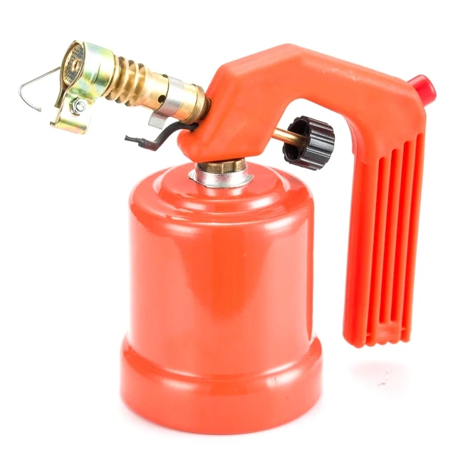 Hot selling high quality portable mini gas torch  lighter blowing butane gas torch flame gun for field cooking gas blow torch