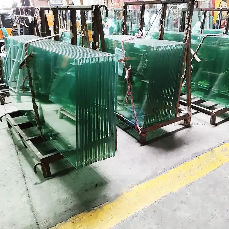 CE SGCC sentryglas sgp interlayer film laminated toughened glass tempered lamination flat curved bent low iron ESG VSG TVG price