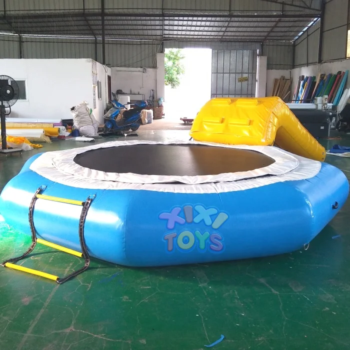 XIXI TOYS PVC inflatable water catapult blob / inflatable jumping pillow toys / inflatable launch pad