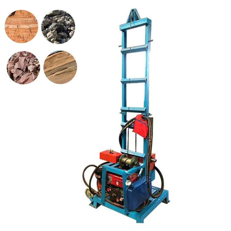 150 meter deep diesel hydraulic borehole drilling rig portable water well drilling rig machine