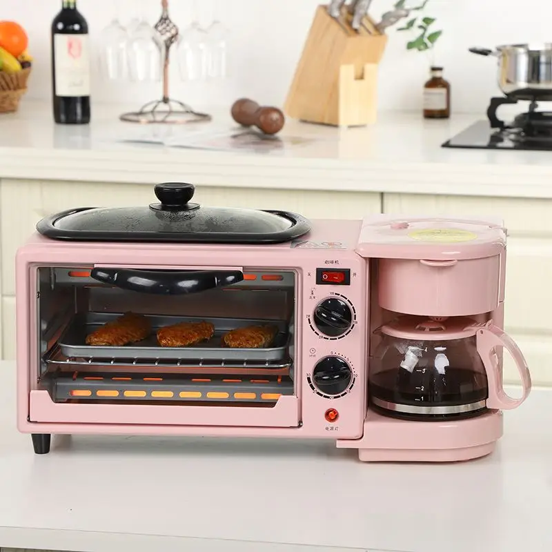 Hot Sale Cooking Frying Pan Toaster Oven Coffee Maker 3 In 1 Breakfast