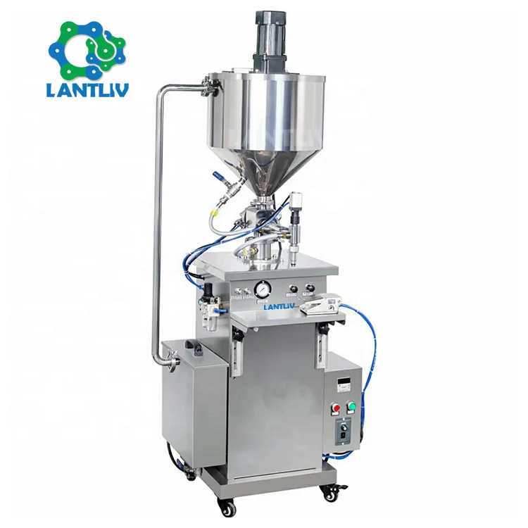 Semi Automatic Thick Cream Gel Wax Keep Heat Hot Filler 50ml Pneumatic Constant Temperature Ointment Filling Machine for Sale