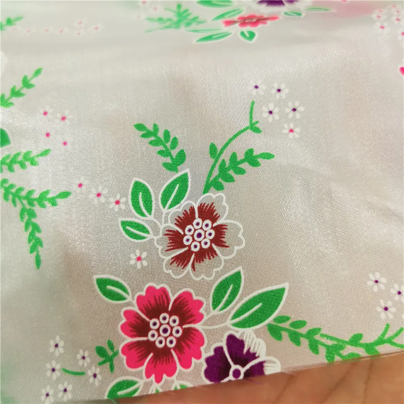 Changeable satin Print Satin Botanical Sketchbook Large Scale 100% nylon