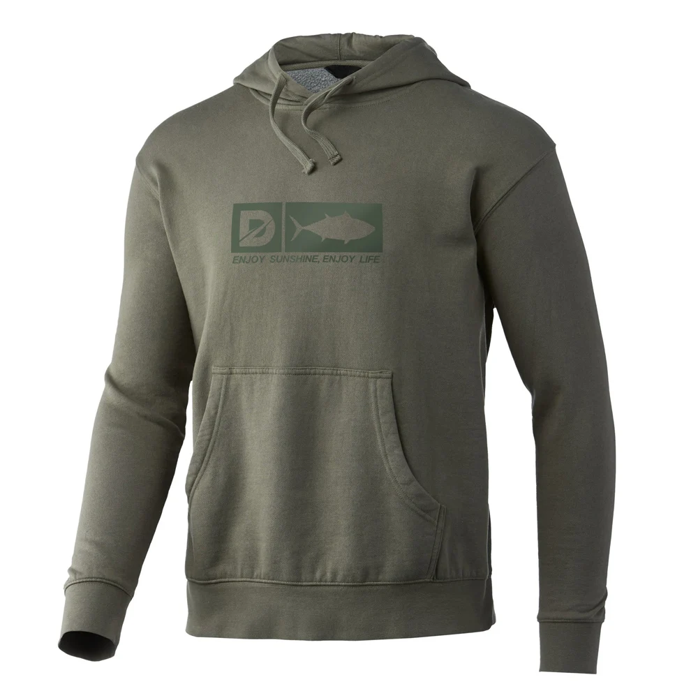 Custom hoodies high quality Breathable  Army green hunting wear pullover sweatshirts blank fleece Fishing hoodies