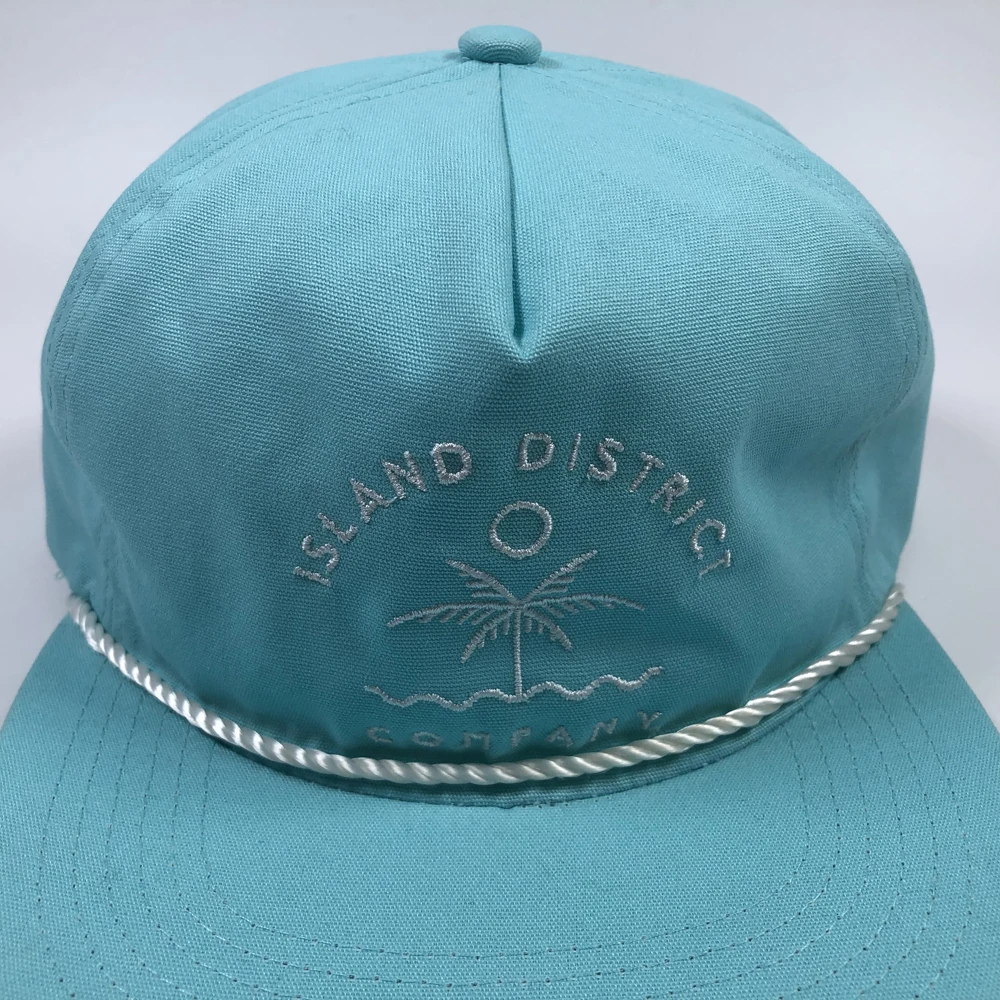 OEM summer hot sales embroidery traveling camp snapback hat cotton unstructure girl custom logo 5 panel rope cap