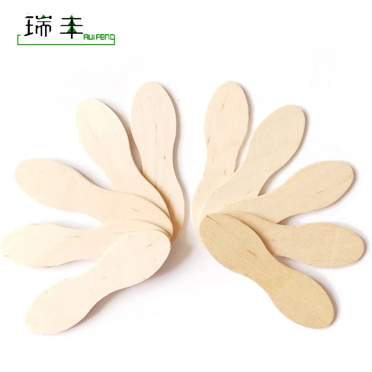 High quality Biodegradable wooden Customized Disposable Ice Cream Spoon