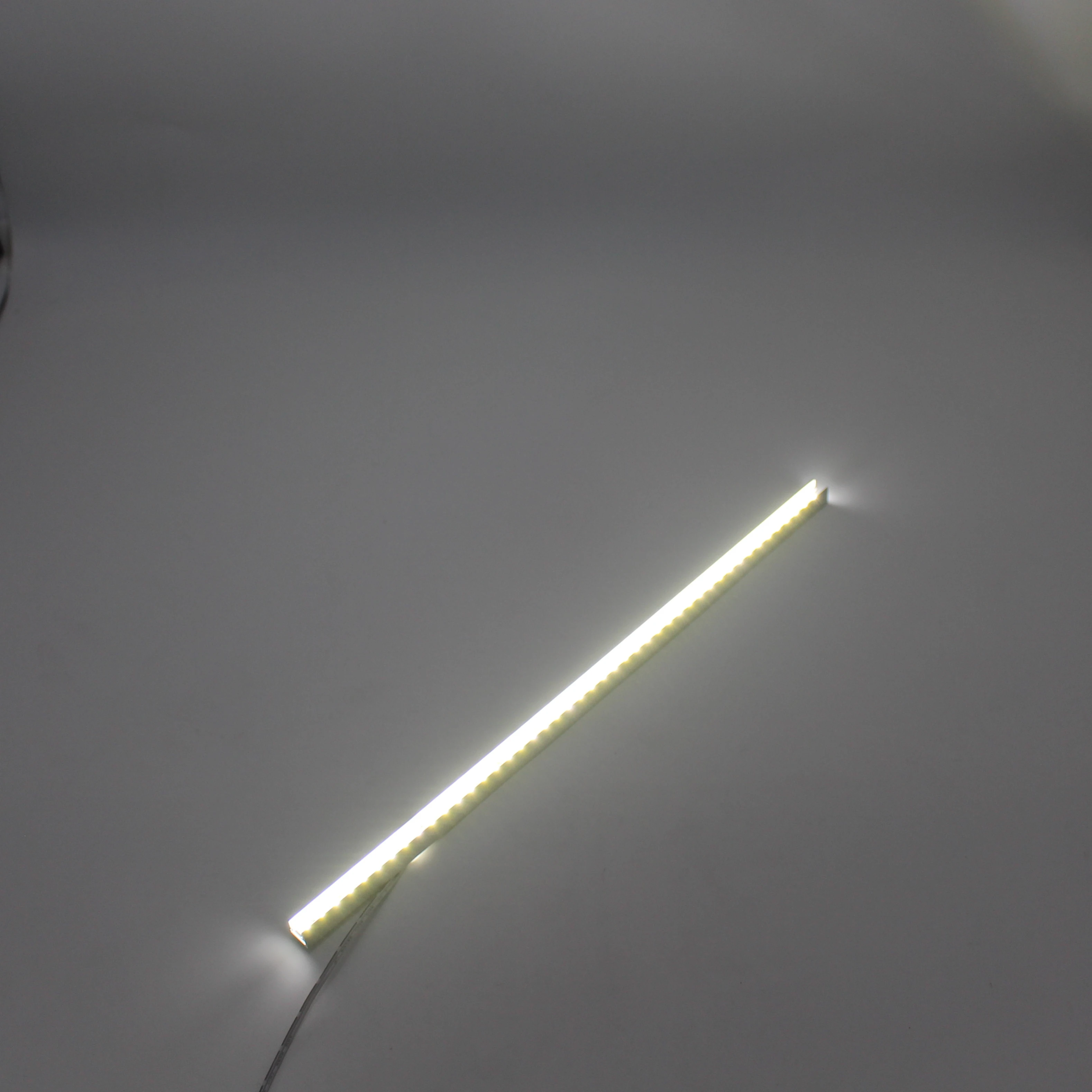 led aluminum strip light for glass or acrylic shelves