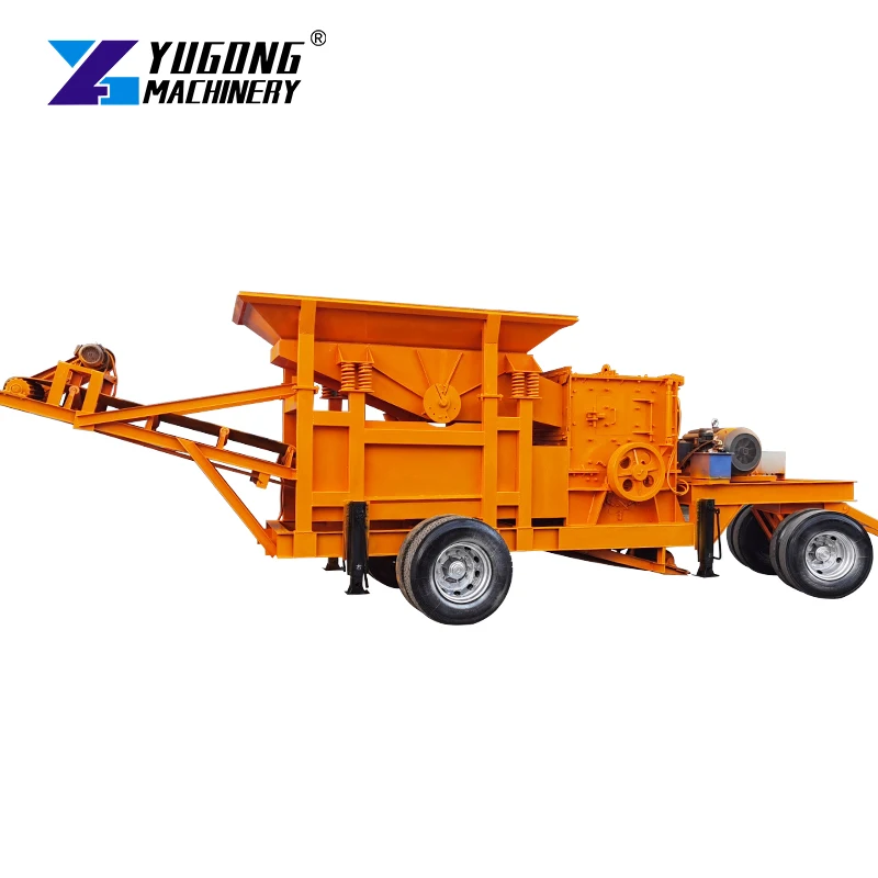 Mobile Sand Crushing Machine Station Quarry Hard Rock Mining Plant Integrated Tracked Jaw Crusher Mobile For Stone