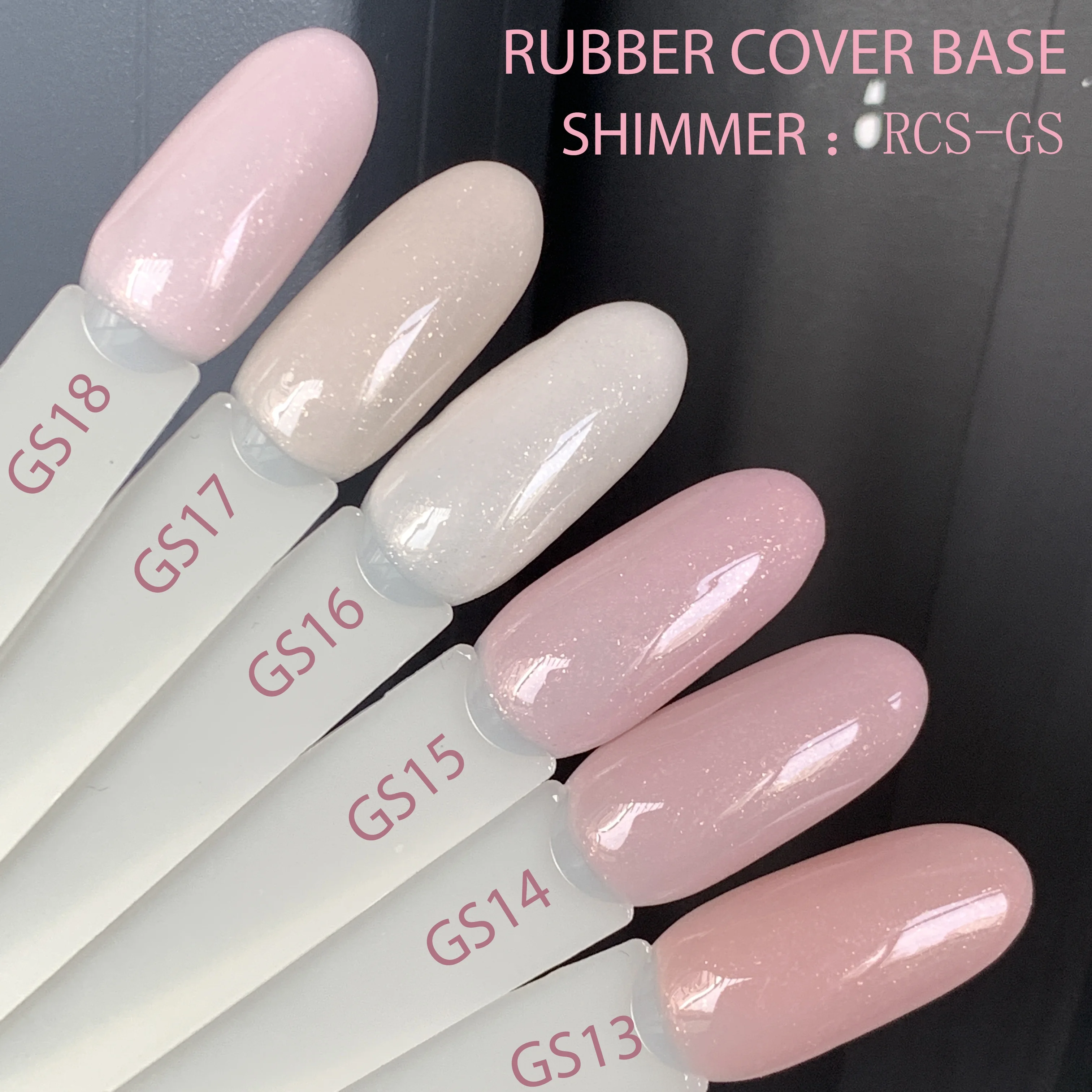 Shimmer Rubber Base Gold Sand nail polish professional nails salon product for French manicure nude pink color 2 in 1