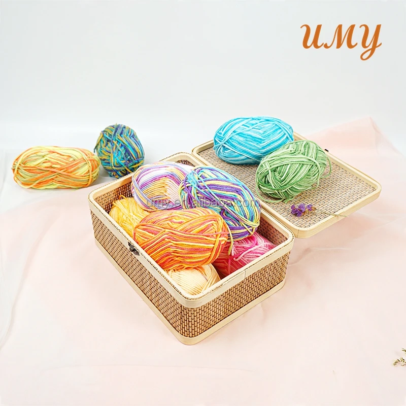Madejas Hilos Para Tejer En Amigurumi Отбеленное шитье Вязание причудливое Смешанное молоко хлопчатобумажная пряжа вязание крючком Fil