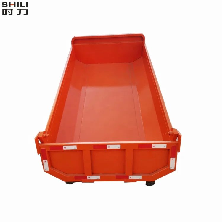 Load 4 ton four wheeled underground mine mining electric mini dump truck tipper dumper for mining transportation