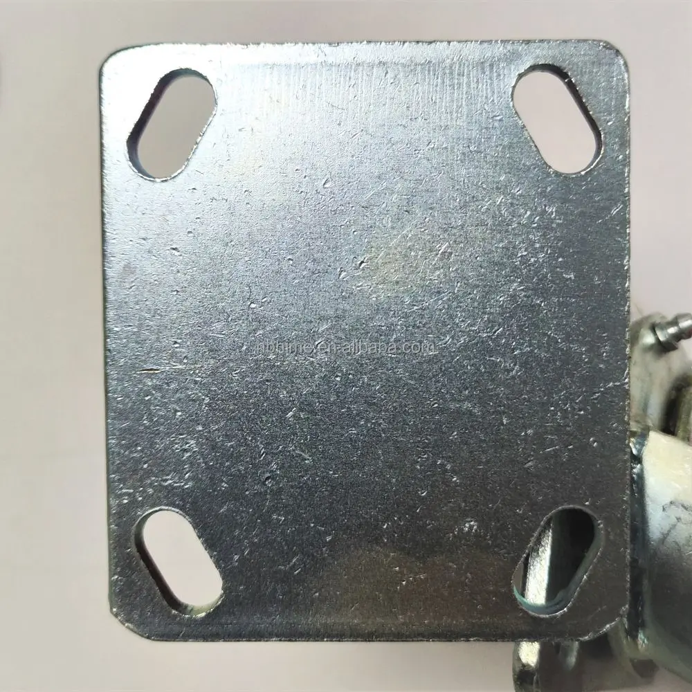 HM2302 5 inch Industrial Grade Heavy-Duty PU Quiet Wear-Resistant Flat Trolley Universal/Directional Caster Wheel