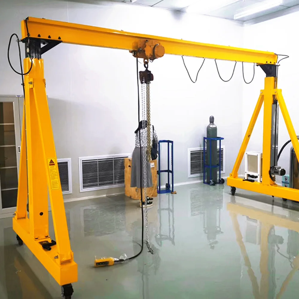Mini Portable 3 Ton Loading Capacity Gantry Crane for Warehouse Use