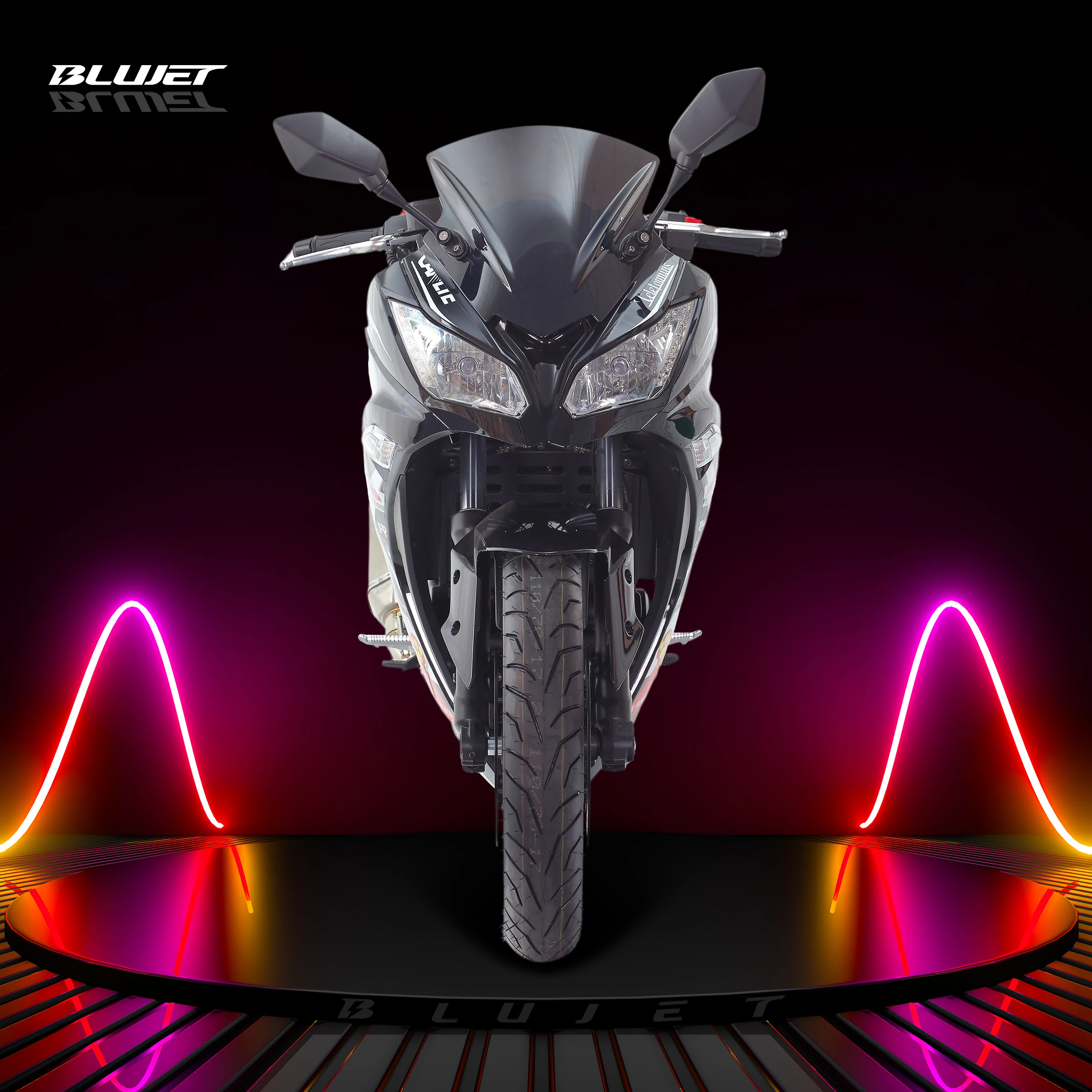 Ninjar type of sport motorcycle ninjar 250 similar model with 250cc balanced engine LED lights digital meter street motorcycle