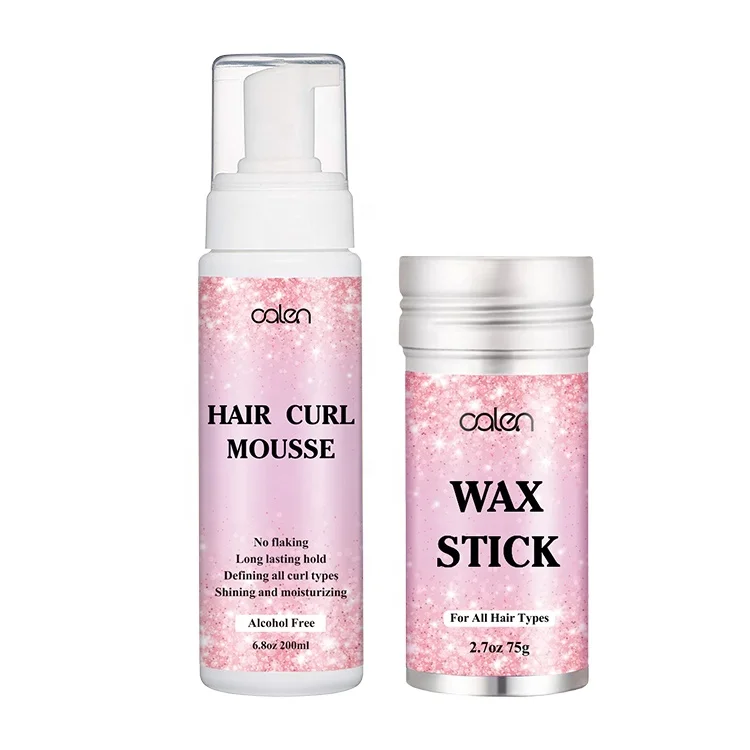 Private Label Hair Styling Kit Strong Hold Wax Stick And Hair Foam Mousse