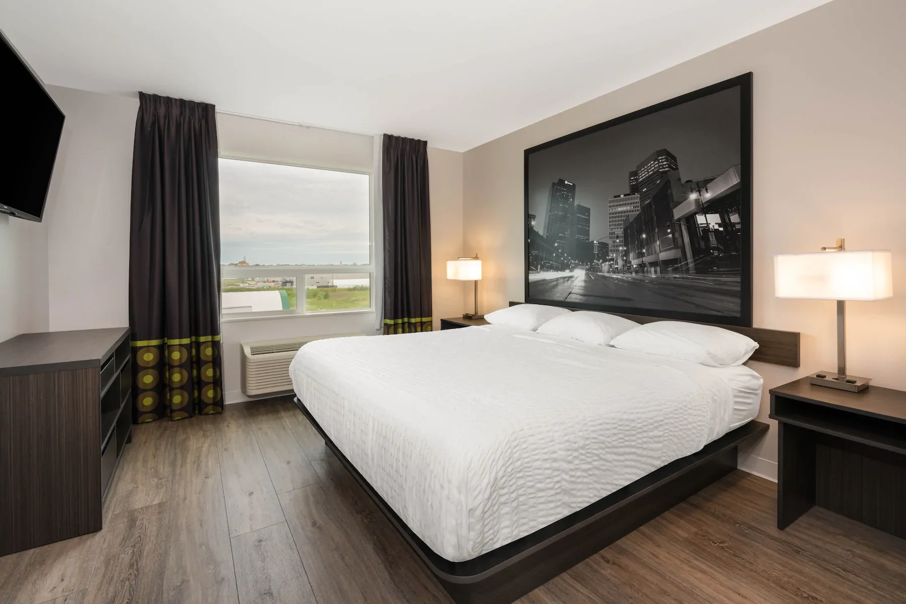 GRT6139 Hotel Modern King Size Bedroom Sets Furniture Custom Made Super 8 Cheap Hotel Furniture