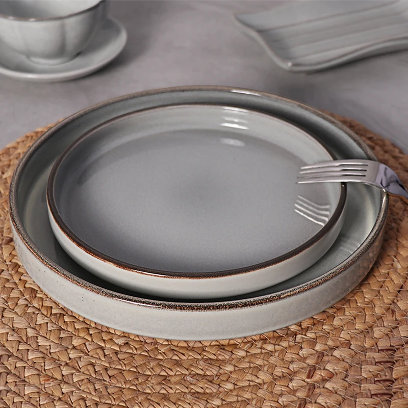 B2 72 Pcs Sets Luxury Porcelain Plate White Hotel Supplies Ceramic Ceram Set Dinner