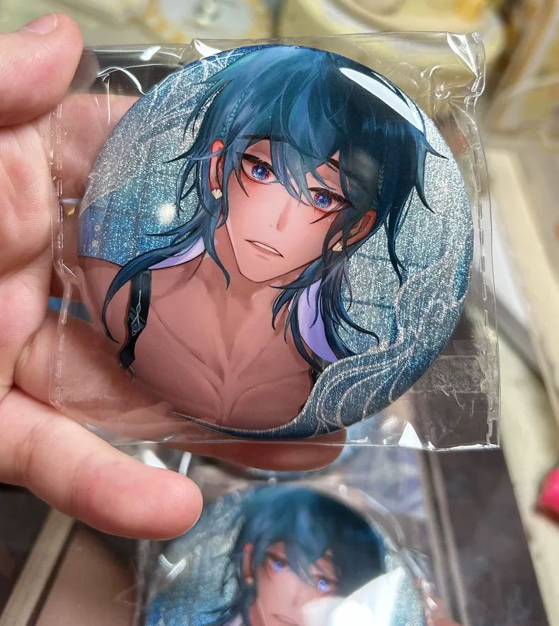 Customized Button Badge Pin Round Shape Badge With Safety Pin