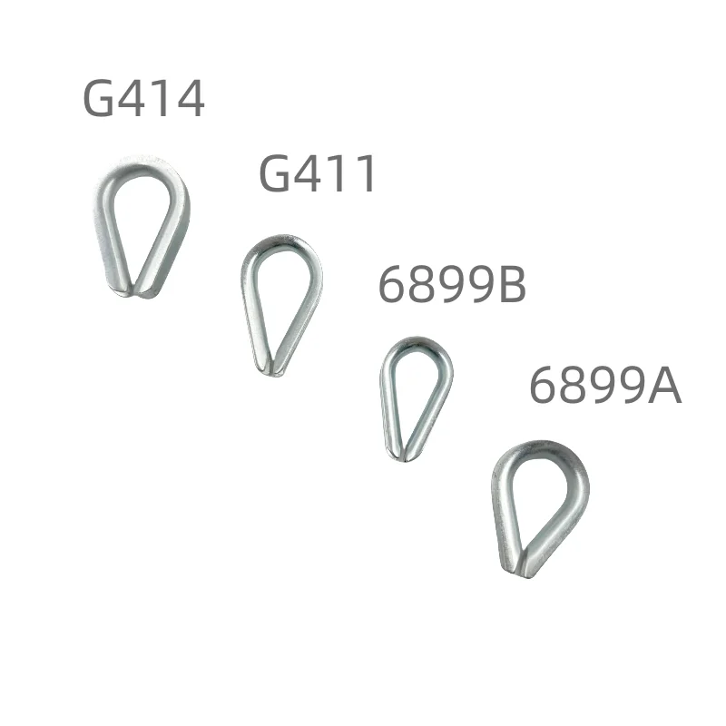 Diversity Of Models Machined Swaged Standard Carbon Steel Wire Rope Thimble