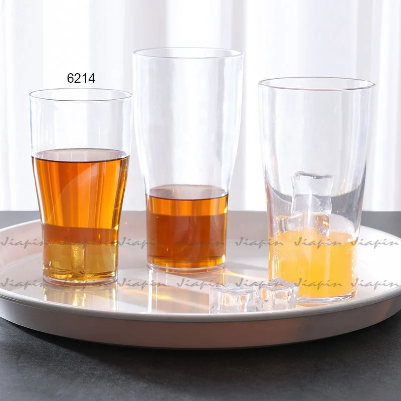 Plastic beer glass polycarbonate beer mug water cup juice tumbler