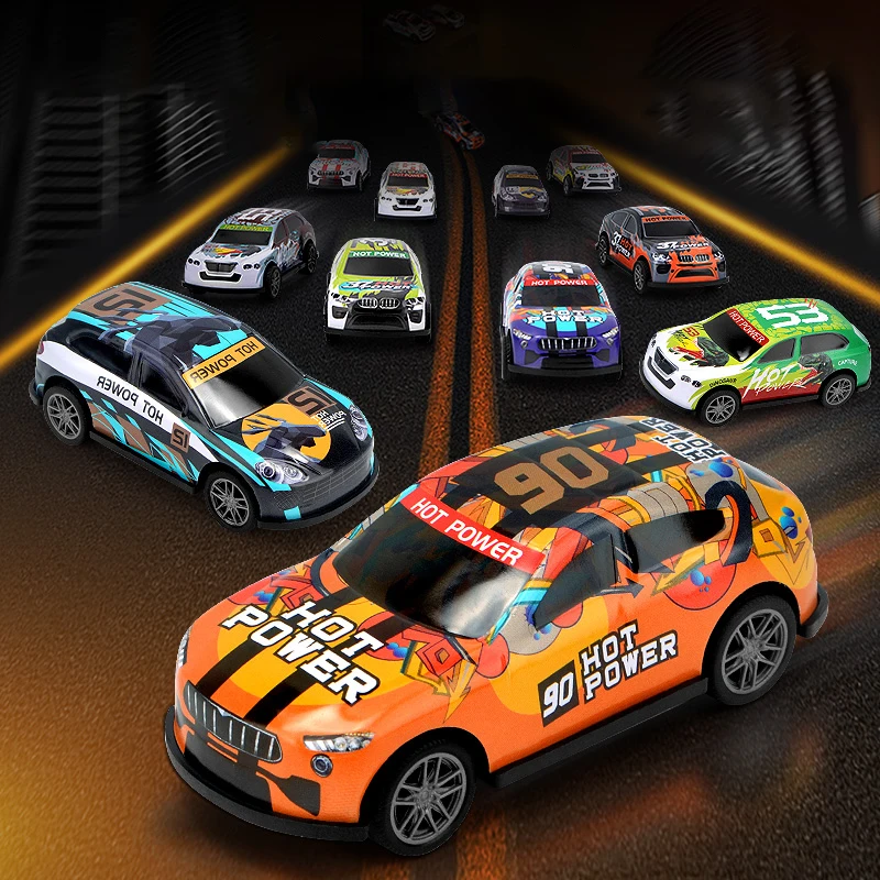 Wholesale 1/64 Racing Pull Back Mini Metal Car Model Kid Gift Diecast Toys
