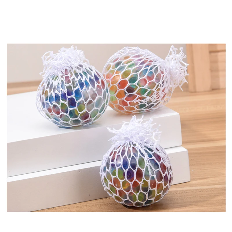 6 см/7 см ТПР милые Водяные Шарики снятие стресса сжимаемые виноградные шарики давления сетчатые