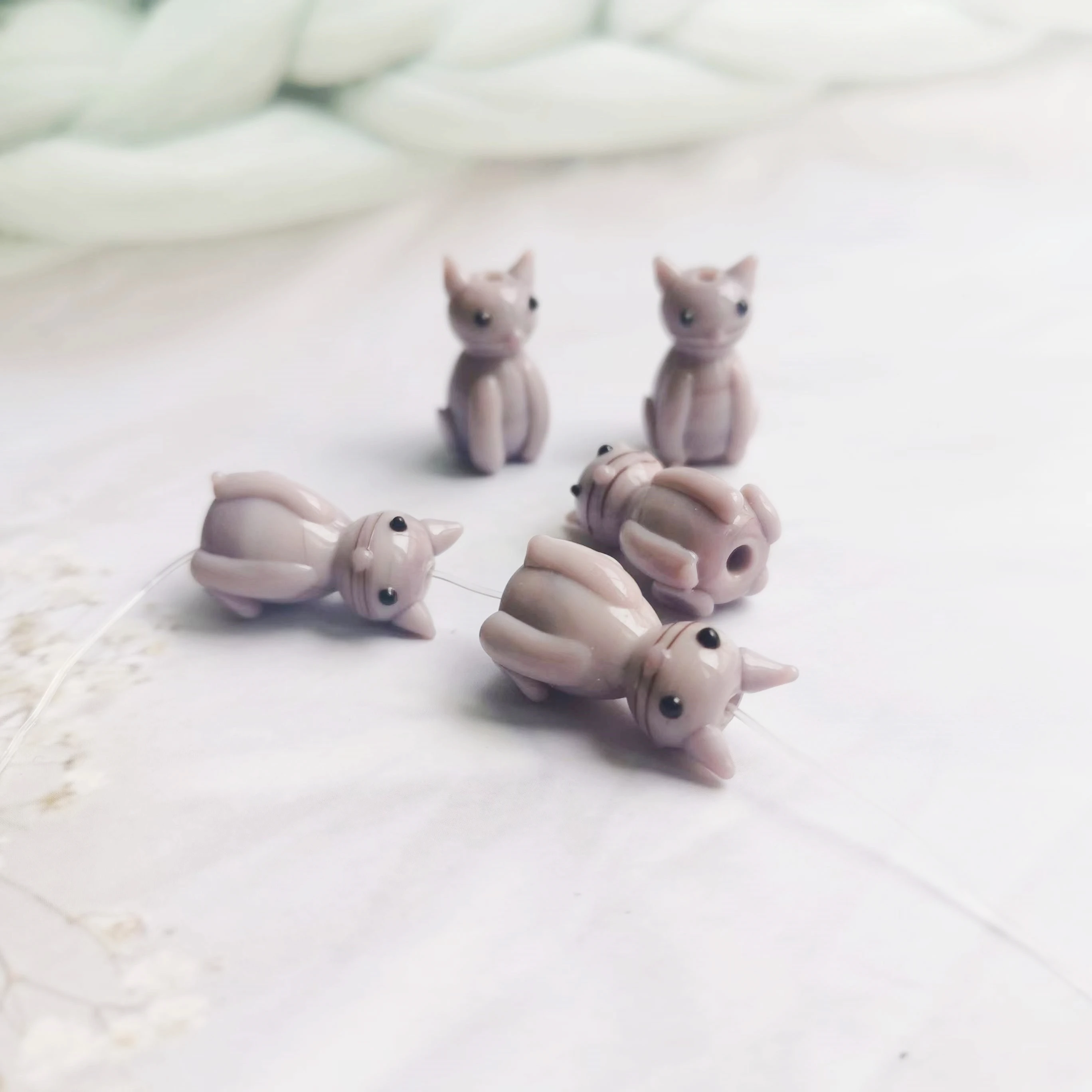 Lampworking loose beads murano glass animal beads