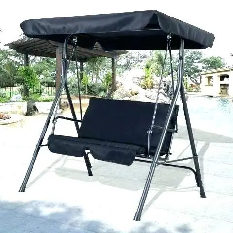 Manufacturer 1.0mm Steel Tube And Cotton Fabric Rocking Chair 3 Seater Hanging Swing Chair  And Garden Portable Tailgate Chair