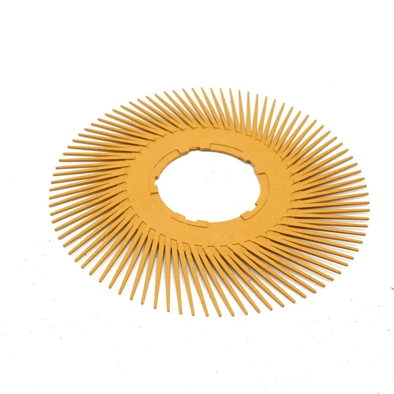 High Quality 3M Yellow 80# Bristle Brush Disc 6 inch Bristle Discs For Polishing