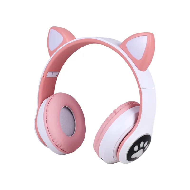 iStapromo Gifts Cat Ear Wireless Headphones Auriculares Fone De Ouvido Wireless Headphone Ear Headset STN28 PRO Cute for Girls