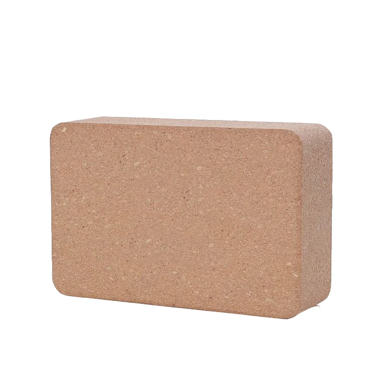 china factory wholesale custom exercise fitness eco friendly cork yoga block