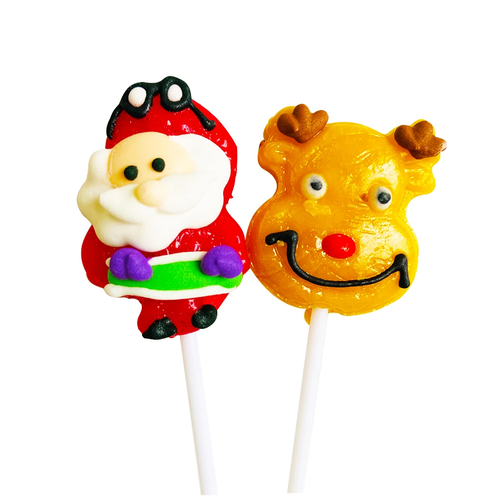 Wholesaler Production Line Striped Cane Sticks Shot Glasses Roller Cherry Fruit Flavor Christmas Lollipop Candy